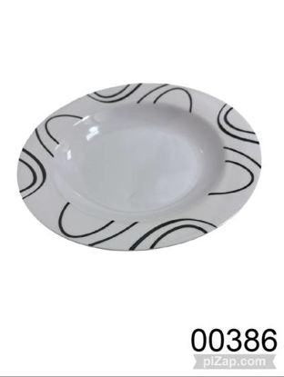Imagen de PLATO HONDO MELAMINA CON DISEÑO 4.26